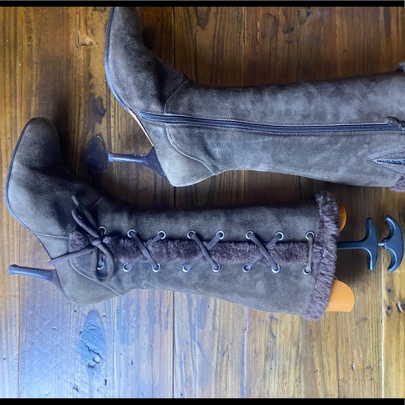 Joan and David Suede Mid-Calf Boots - Picture 5 of 7